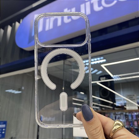 Capinha Transparente Acrílico com MagSafe Iphone 17 Pró
