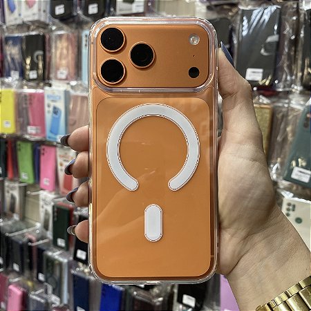 Capinha Transparente Acrílico com MagSafe Iphone 17 Pró Max