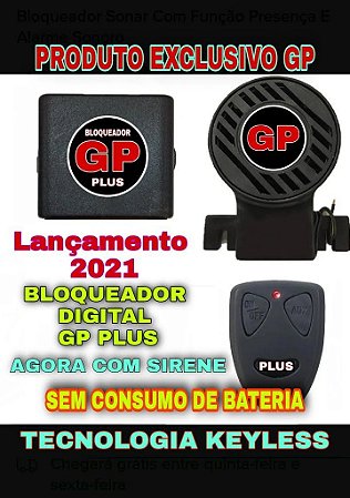 BLOQUEADOR DIGITAL GP PLUS COM Tecnologia Keyless SENSOR DE PRESENCIAL 1 CONTROLE