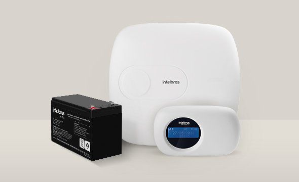 Central Alarme Intrusão Amt 1016 Net Com Bateria - Intelbras