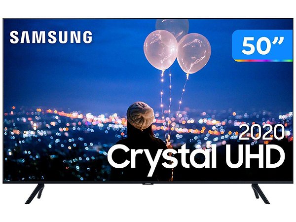 Smart TV Crystal UHD 4K LED 50” Samsung - 50TU8000 Wi-Fi Bluetooth HDR 3  HDMI 2 USB - Eletro House