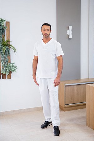 Scrub Diogo Masculino - Branco