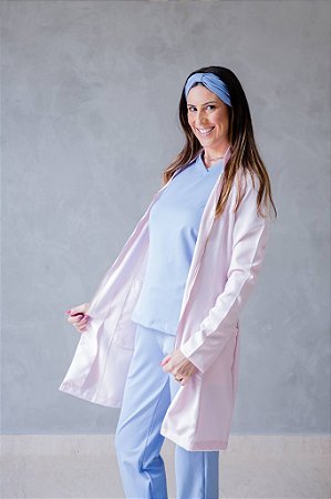 Jaleco Helena - Rosa Bebê