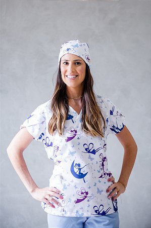 Shirts Feminina Fada Sininho Branca