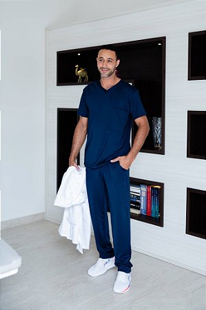 Scrub Diogo Masculino - Marinho