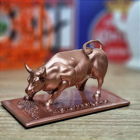 Touro Wall Street Personalizado - Cobre
