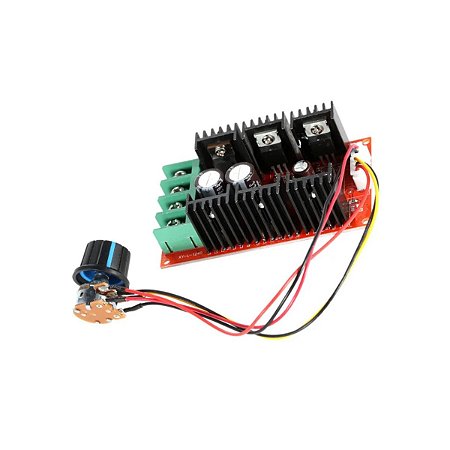 Controlador Pwm 40a 50v 2000w Regulador Com Potenciometro