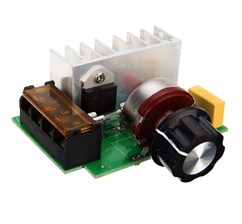 Controlador Motor Com Potenciômetro Ac 10v-220v 4000w