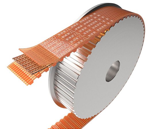 CORREIA IND. BANDO PU/AÇO 360 XL 075 19,05MM