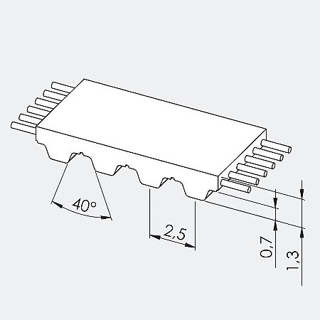 CORREIA 6MM T2.5-500 IND. PREMIUM PU/AÇO
