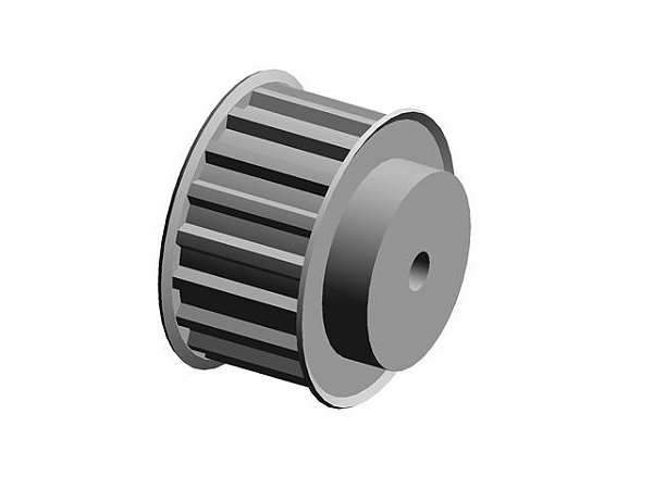 POLIA 18 DENTES AT10 25MM TIPO 6F EM ALUMÍNIO ✅