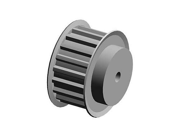 POLIA 19 DENTES AT10 25MM TIPO 6F EM ALUMÍNIO ✅