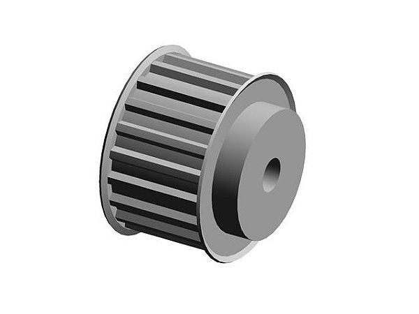 POLIA 20 DENTES AT10 32MM TIPO 6F EM ALUMÍNIO ✅