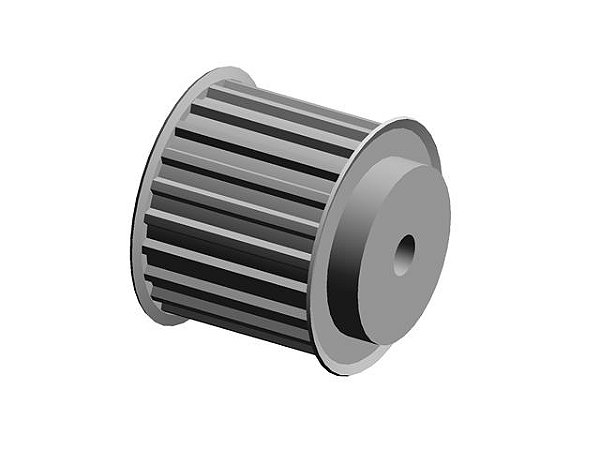 POLIA 22 DENTES AT10 50MM TIPO 6F EM ALUMÍNIO ✅