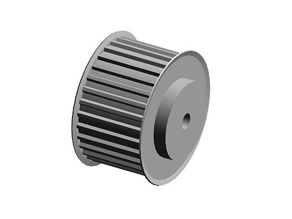 POLIA 30 DENTES AT10 50MM TIPO 6F EM ALUMÍNIO ✅