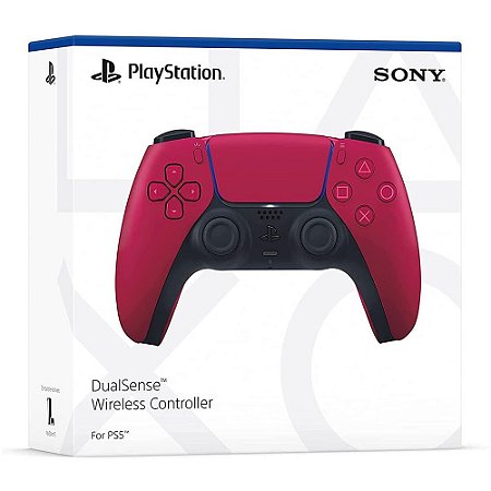 Controle sem fio DualSense Sony Cosmic Red - PS5