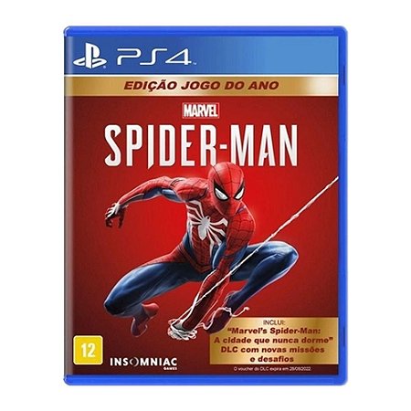 Jogo Marvel's Spider-Man - Game Of The Year - Ps4