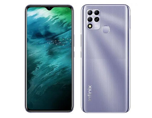 Smartphone Infinix Hot 11 128GB Prata 4G 4GB RAM 6,82” Câm. Tripla + Selfie 8MP