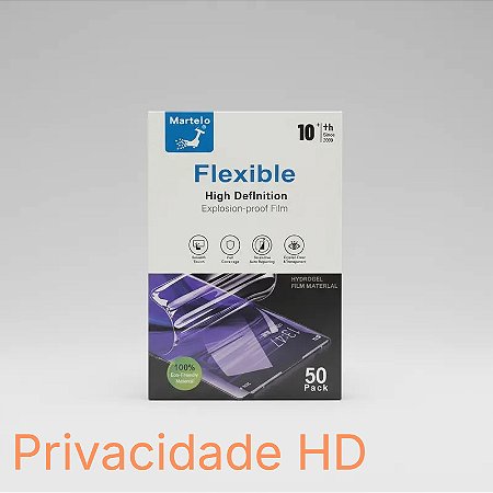 Pacote Pelicula Hidrogel Privacidade HD Para Maquina De Corte 50un
