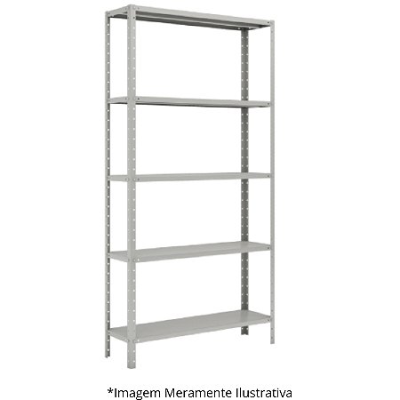 Estante De Aço Com 5 Prateleiras 80Lx27PX155A Cinza - Smart W3 10071