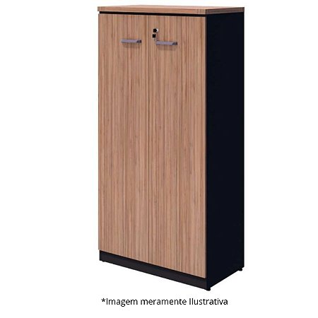 Armário Alto 80x45x161,5 Ameixa com Preto - Mileto 601009