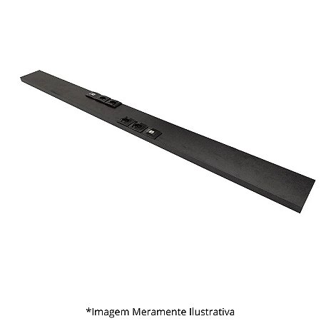 Régua para Bancada Com 4 Tomadas Elétricas e 2 Tomadas RJ45 150Lx15Px2,5A (1v) 609930