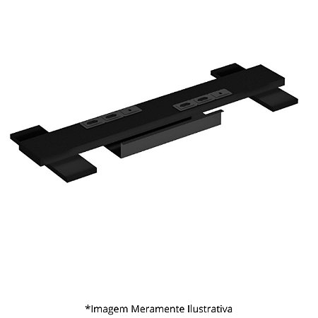 Régua para Bancada Com 4 Tomadas Elétricas e 2 Tomadas RJ45 120Lx15Px2,5A (1v) 609929
