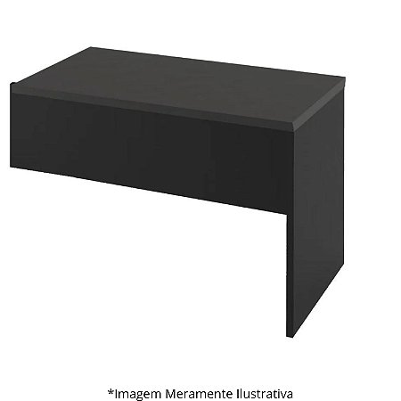 Mesa Auxiliar Dinâmica Pé Painel Olímpia 25MM 90Lx45Px73A PT/PT (1v) 604310