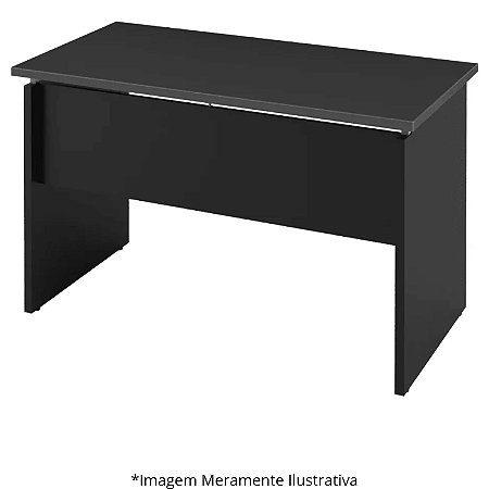 Mesa Secretária Pé Painel Olímpia 25MM 150LX60PX73A PT/PT (2v) 604309