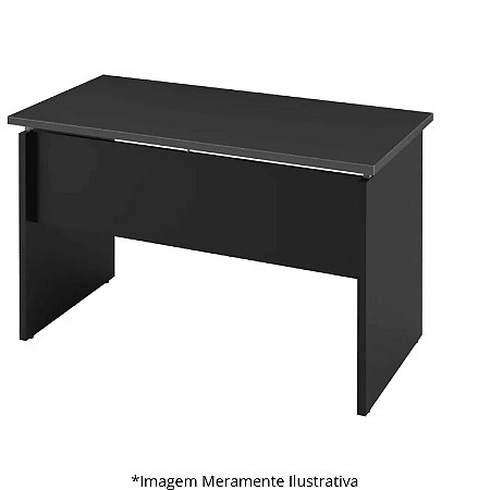 Mesa Secretária Pé Painel Olímpia 25MM 135LX60PX73A PT/PT (2v) 604308