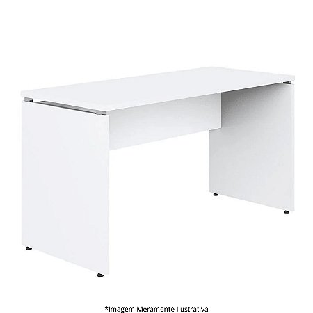 Mesa Secretária Pé Painel Olímpia 25MM 90Lx60Px73A BR/BR (2v) 604102