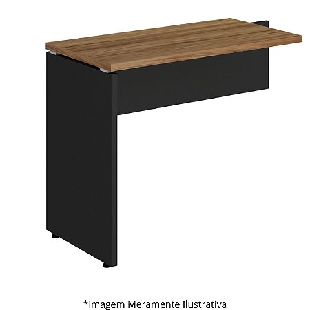 Mesa Auxiliar Dinâmica Pé Painel Olímpia 25MM 90Lx45Px73A MLG/PT (1v) 604606