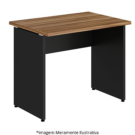 Mesa Secretária Pé Painel Olímpia 25MM 135LX60PX73A MLG/PT (2v) 604604