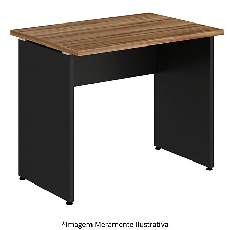 Mesa Secretária Pé Painel Olímpia 25MM 120LX60PX73A MLG/PT (2v) 604603