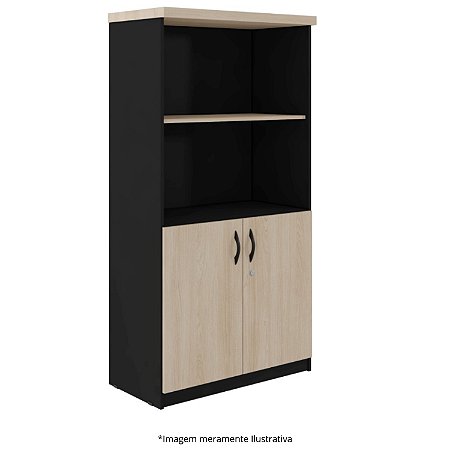 Estante Executiva LT 2 Prateleiras Reguláveis + 1 Fixa 30MM 75Lx38,5Px160,5A CAR BRAS/PT 650325