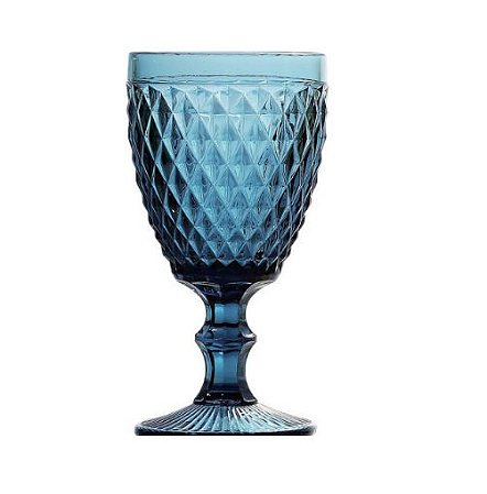 Taça Bico de Abacaxi Azul 244ml