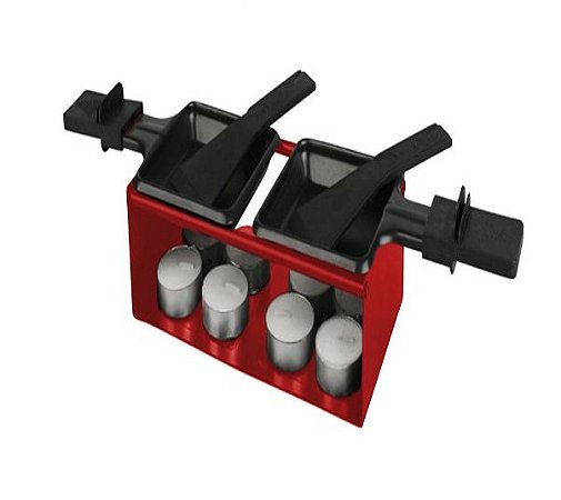 Raclete Dupla em metal 13 Pcs - Hauskraft