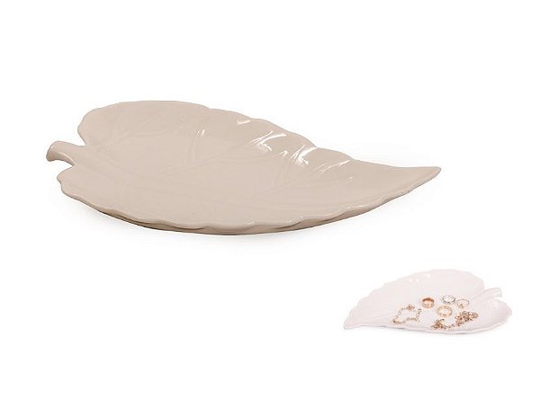 Folha Cerâmica Decorativa 3x14,5x22 Cm
