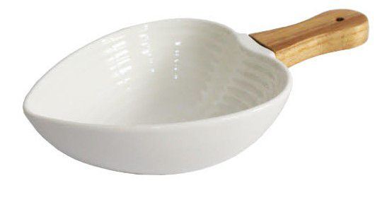 Mini Panela Cabo Bambu Branco - Gaia