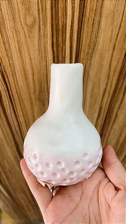 Vaso Bicolor de Ceramica Rosa