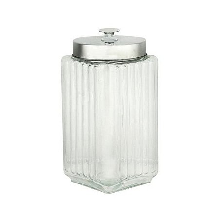 Porta-Mantimentos Com Relevo Incolor & Prateado - 2l