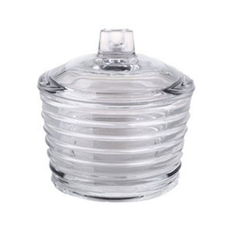 Açucareiro De Cristal Com Tampa Colmeia 10X10Cm