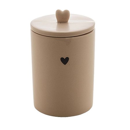 Pote Heart Bege 15 cm