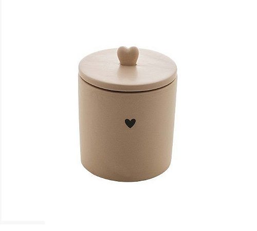 Pote Heart Bege 12 cm