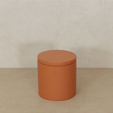 PORTA OBJETOS COM TAMPA DE RESINA MINIMAL