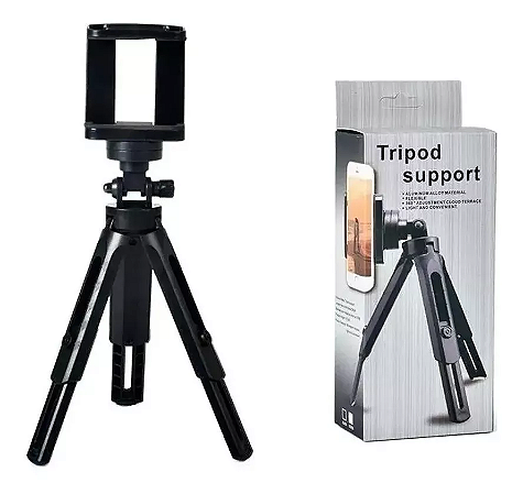 Mini Tripe Suporte Para Celular Smartphone Universal De Mesa Articulado -Tripod Support