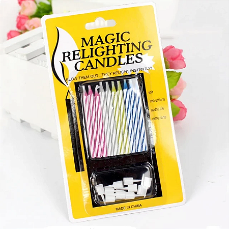Conjunto de Vela para Aniversário - Magic Relighting Candles