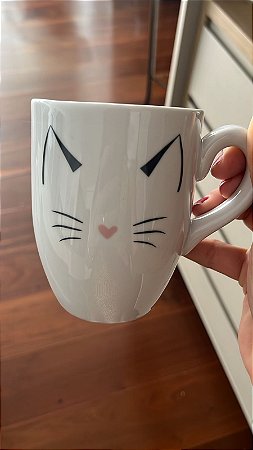 Caneca de Gatinho Cerâmica