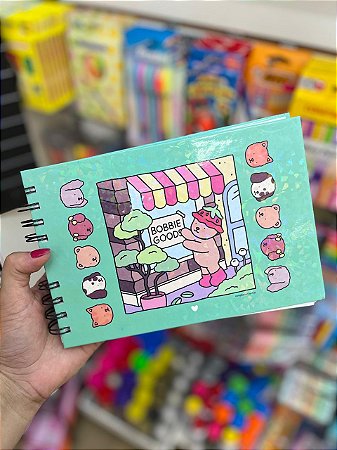 Livro de Colorir Bobbie Goods Ursinhos - Capa Verde Holográfica