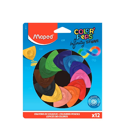Lápis de cor Color'Peps Infinity Stone 12 cores - Maped